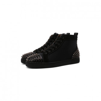 Комбинированные кеды Lou Spikes 2 Christian Louboutin