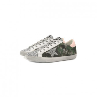 Комбинированные кеды Superstar Golden Goose Deluxe Brand