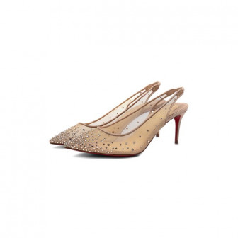 Текстильные туфли Follies Strass 70 Christian Louboutin