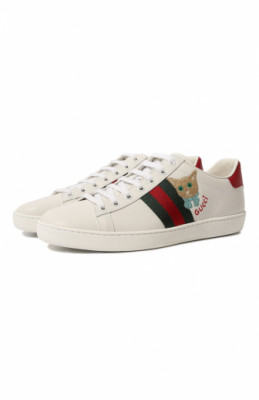 Кожаные кеды Ace Gucci