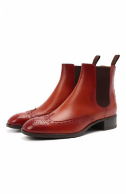 Кожаные ботинки Santoni