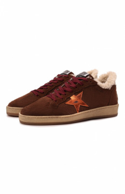 Замшевые кеды Ball Star Golden Goose Deluxe Brand