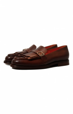 Кожаные лоферы Santoni