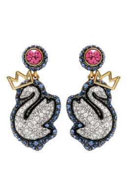 Серьги Pop Swan Swarovski