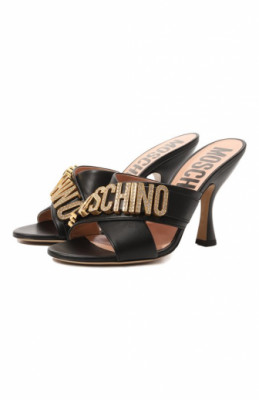 Кожаные мюли Moschino