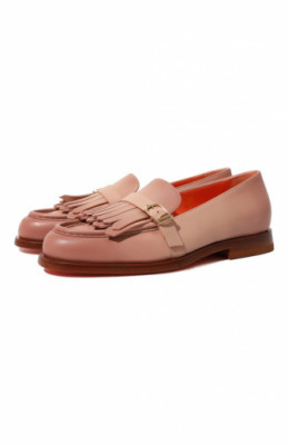 Кожаные лоферы Santoni