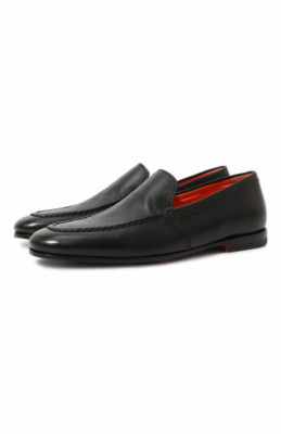 Кожаные лоферы Santoni