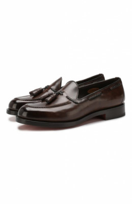 Кожаные лоферы Santoni