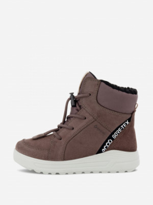 Ботинки утепленные для девочек Ecco Urban Snowboarder Mid-Cut, Фиолетовый