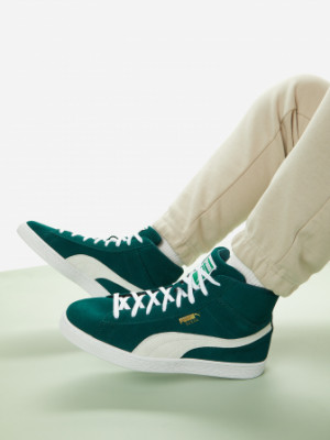 Кеды мужские PUMA Suede Mid XXI, Зеленый