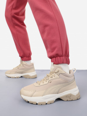 Кроссовки женские PUMA Cassia Via Mid, Бежевый