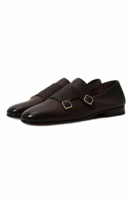 Кожаные монки Santoni