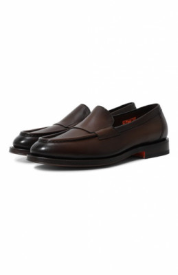 Кожаные лоферы Santoni