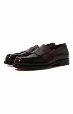 Кожаные лоферы Santoni