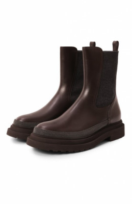 Кожаные челси Brunello Cucinelli