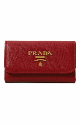 Кожаная ключница Prada