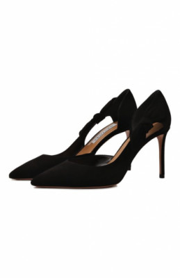 Замшевые туфли Very Bow Tie 85 Aquazzura